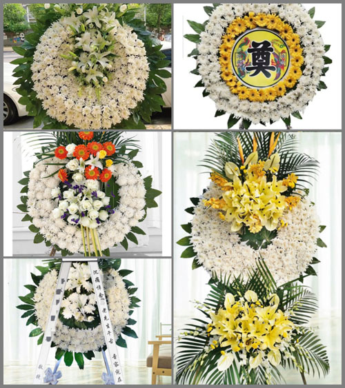 江苏扬州邗江区槐泗镇运河村花圈速递